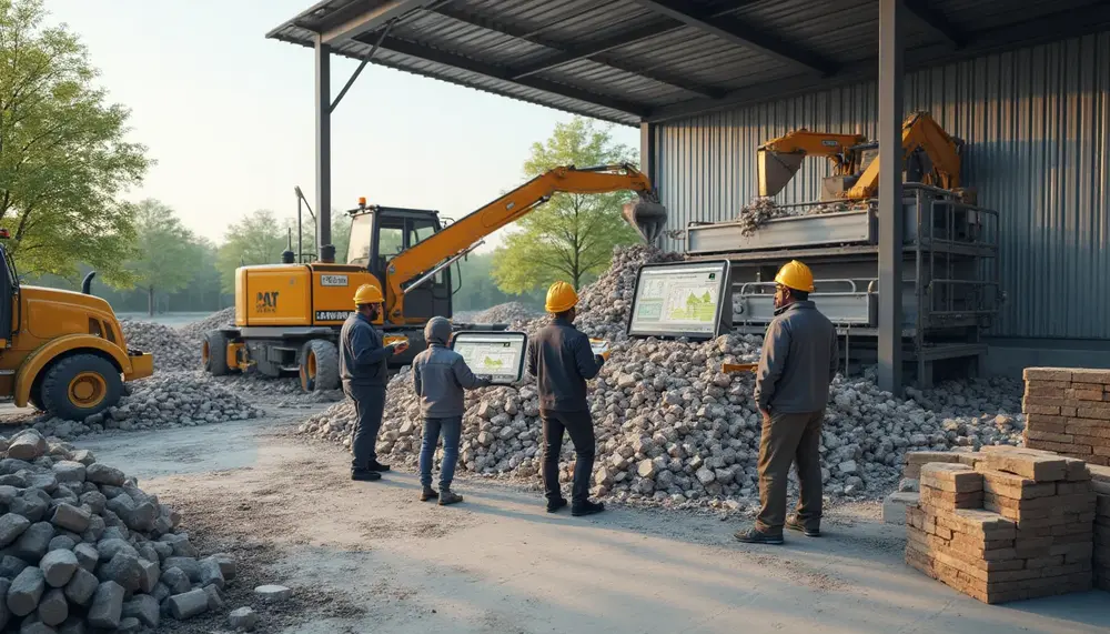 Bauschuttrecycling und Künstliche  Intelligenz