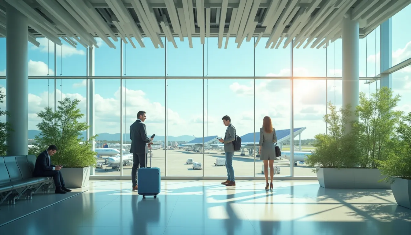 Arbeiten am Flughafen – Effizienz, Flexibilität und Nachhaltigkeit für Geschäftsreisende